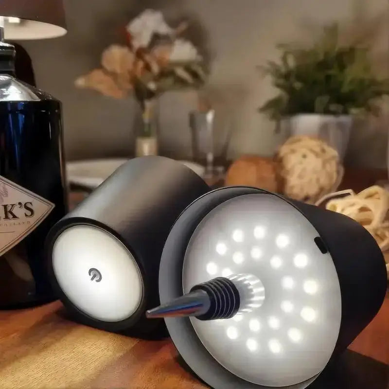 Rechargeable LED Bottle Cap Lamp – Elegant Ambient Light for Home & Kitchen