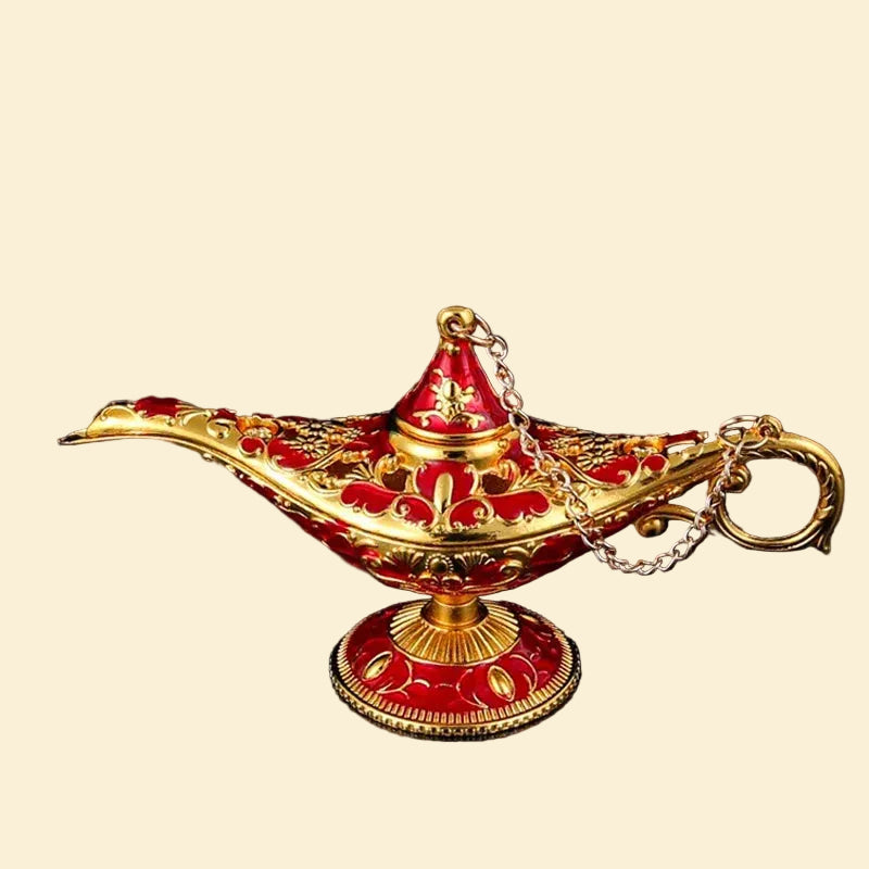 Aladdin Lamp Desktop Ornament – Living Room, Study & Bedroom Decoration, Holiday Gift, 1PC