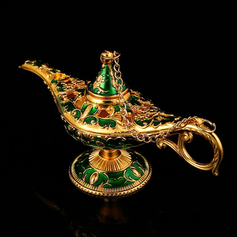 Aladdin Lamp Desktop Ornament – Living Room, Study & Bedroom Decoration, Holiday Gift, 1PC