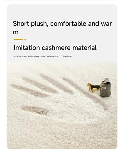 VIKAMA Coin Soft Plush Carpet Bedroom Bedside Blanket Indoor Area Foot Mat Bathroom Absorbent Non-Slip Mat Home Decor