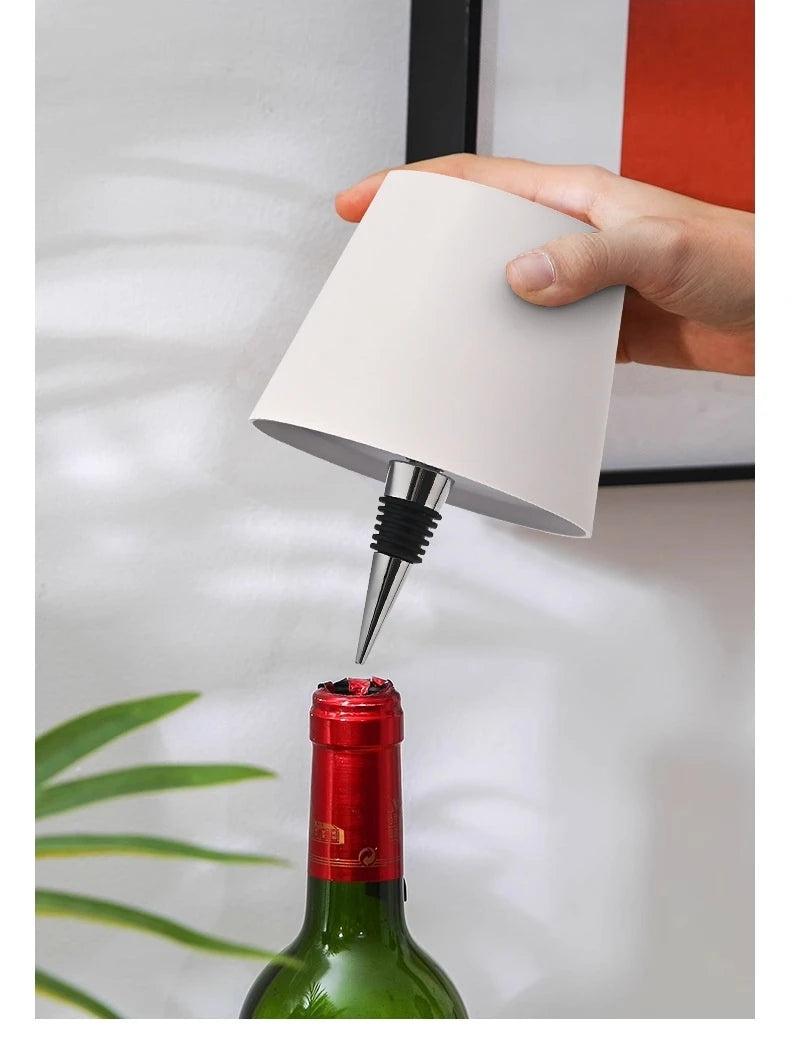 Rechargeable LED Bottle Cap Lamp – Elegant Ambient Light for Home & Kitchen
