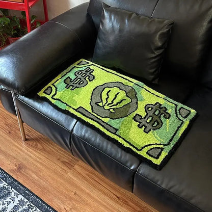 VIKAMA Coin Soft Plush Carpet Bedroom Bedside Blanket Indoor Area Foot Mat Bathroom Absorbent Non-Slip Mat Home Decor