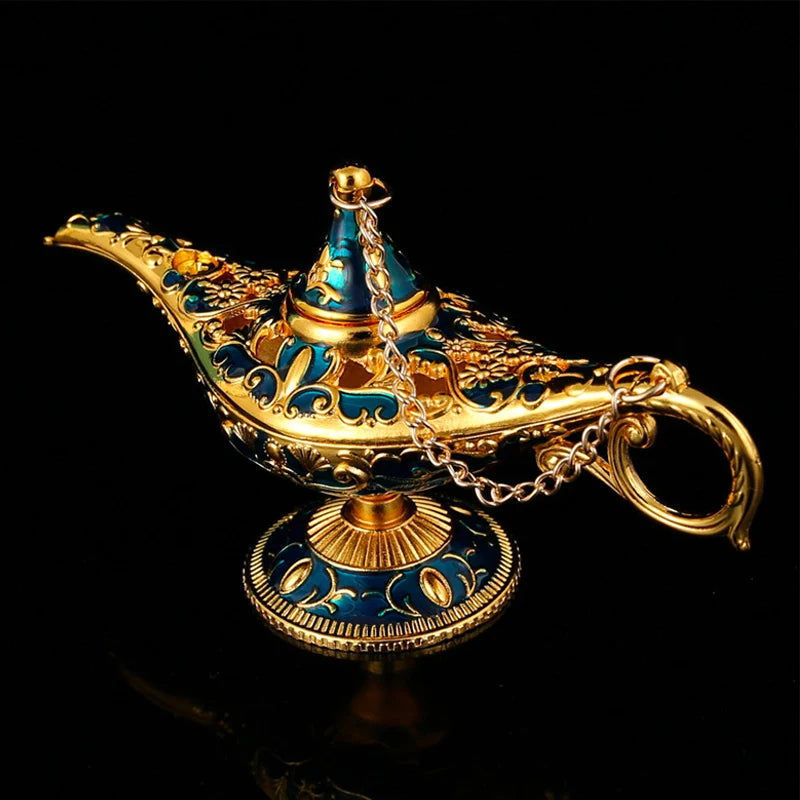 Aladdin Lamp Desktop Ornament – Living Room, Study & Bedroom Decoration, Holiday Gift, 1PC