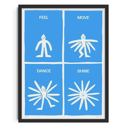 Retro Abstract Nourishing Soul Classic Wall Art,  Canvas Print Poster, Suitable for Home, Living Room, Room Decoration Painting