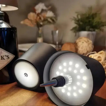 Rechargeable LED Bottle Cap Lamp – Elegant Ambient Light for Home & Kitchen